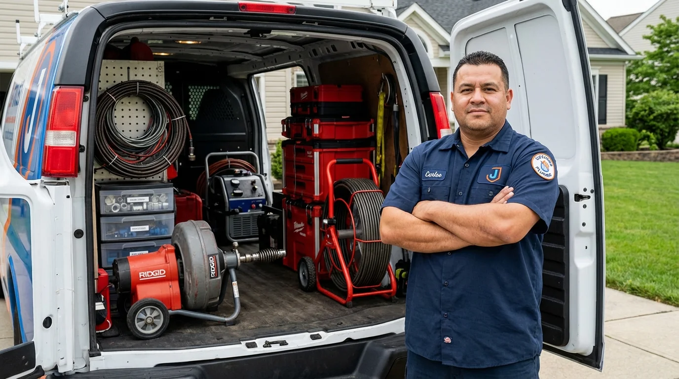 Professional drain cleaning equipment and Johns Plumbing LLC plumber in Keenesburg