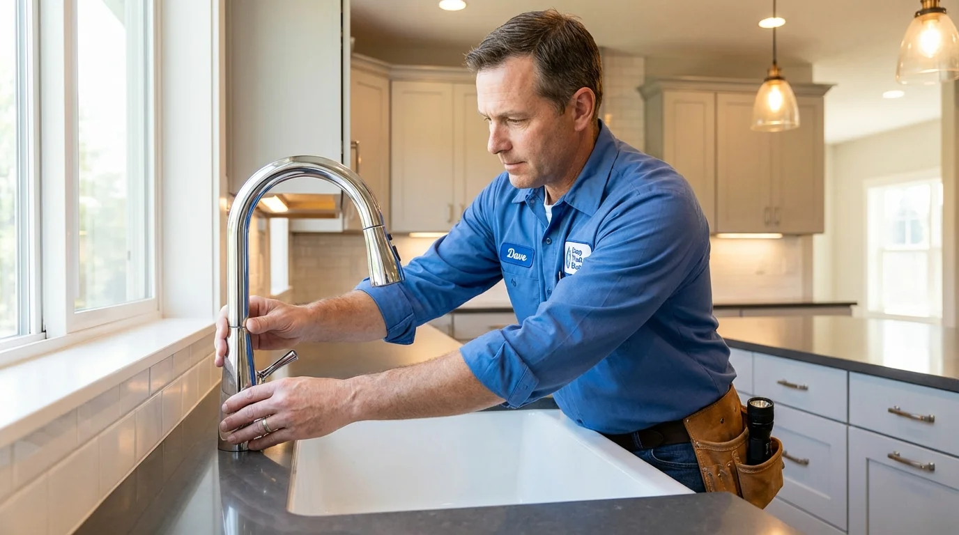Kitchen faucet installation by Johns Plumbing LLC in Keenesburg