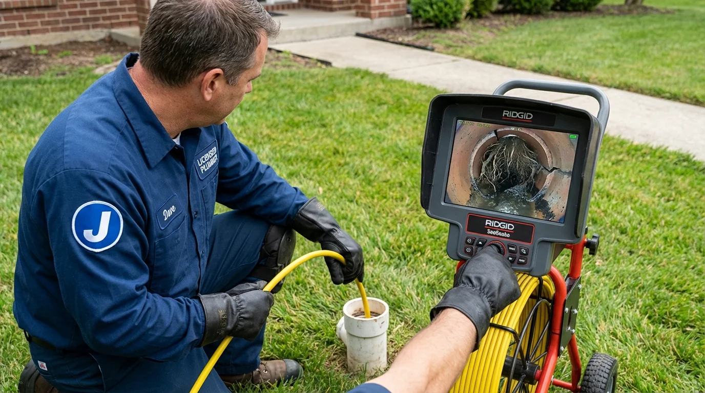 Sewer camera inspection being performed by Johns Plumbing LLC in Keenesburg